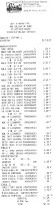 Grocery Receipt