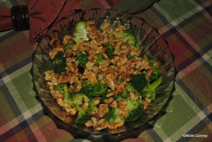 Walnut & Cranberry Broccoli Salad