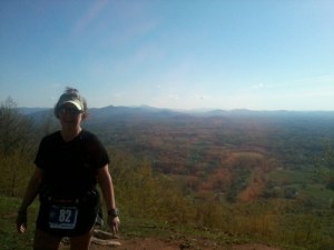 Me at the top of Roanoke Mountain, taken by a volunteer