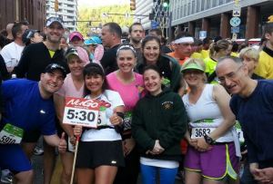 The group running the full together (I was only half runner with them)