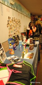 The Goodie Table - Items were the raffle winnings.