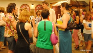 Dimity is not standing on anything. She is really that tall.