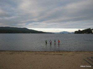 Ice Bath in Lake George