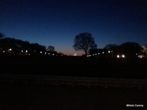Sunrise while awaiting race start