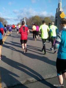 Crossing the Chenango River for the first time