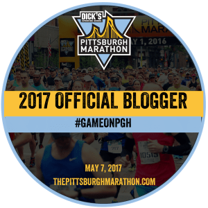 Pittsburgh Marathon Blogger Badge